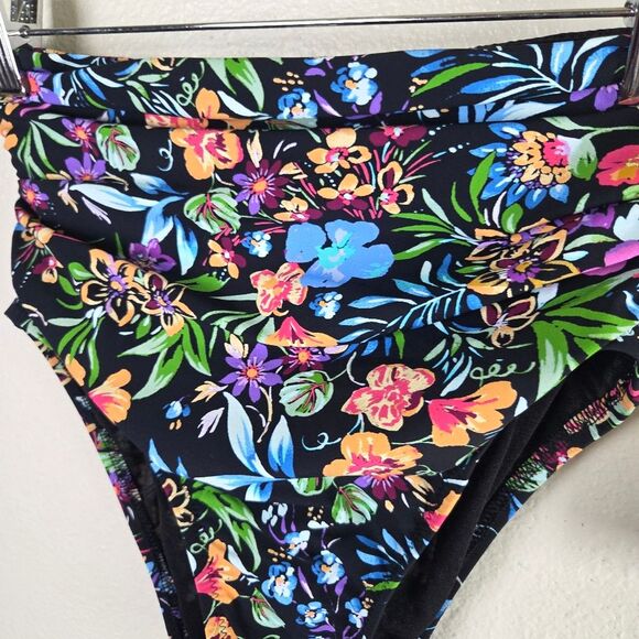 Women's Gottex One Profile Floral High-Waisted Bikini Bottom Size 08/Med - Picture 6 of 10